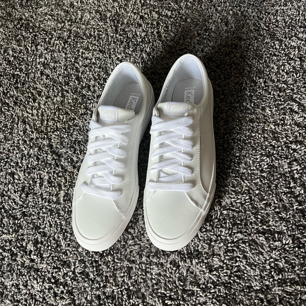 Keds white leather sneakers